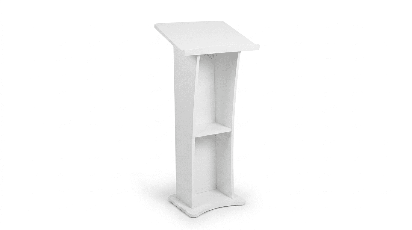 Pupitre de Conférence Design - Blanc Épuré